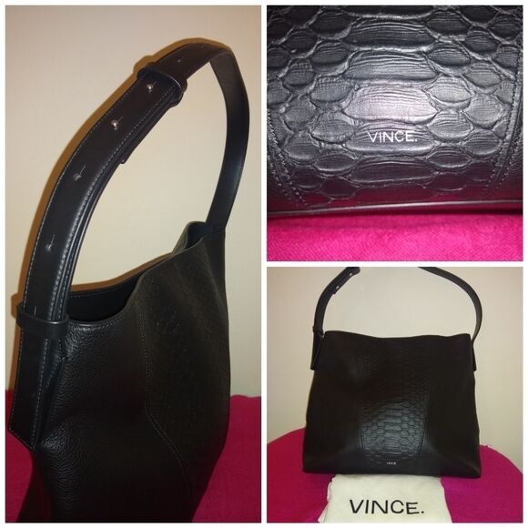 NEW Vince. Python / croc embossed leather purse - Picture 4 of 4